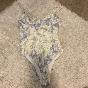 Zara Tie Dye Bustier Bodysuit NWT